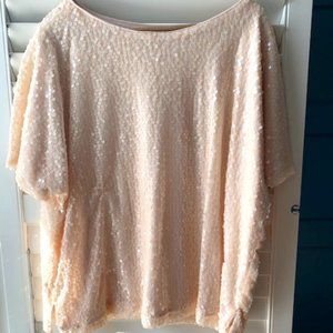 Vici Cream Sequin Top - NWOT